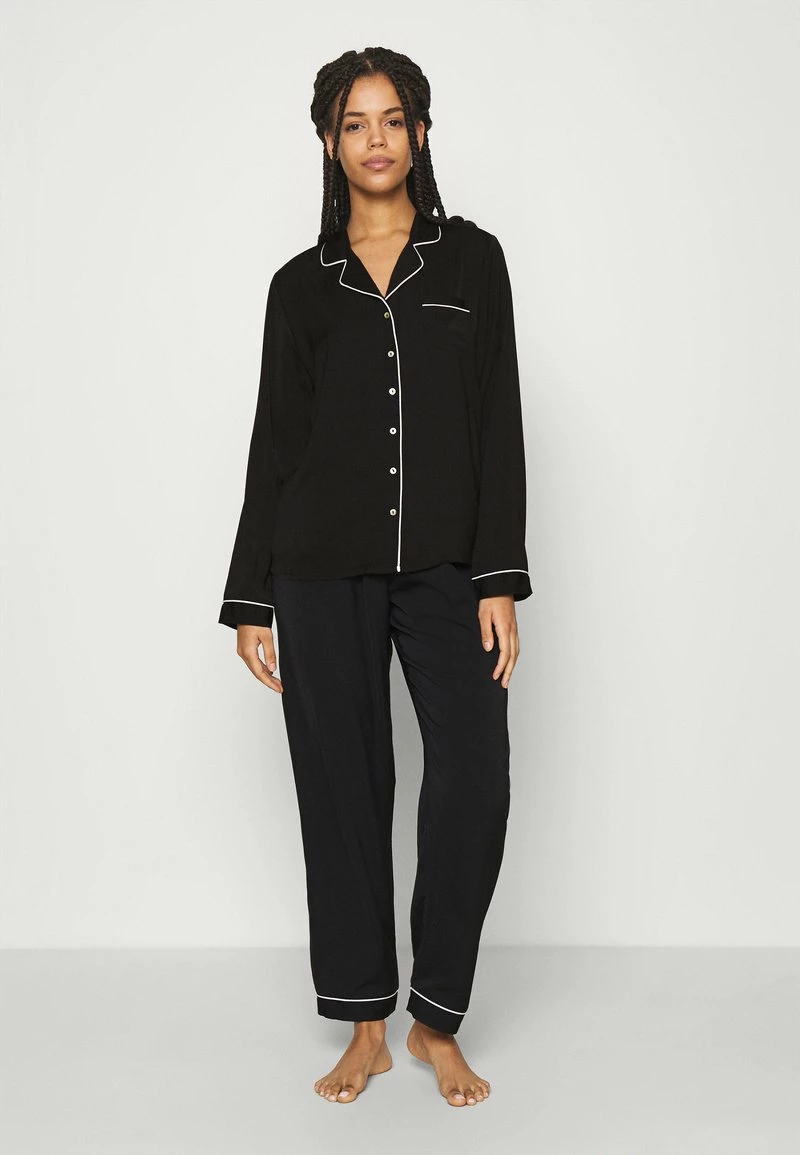 Anna Field AMANDA LONG PJ SET - Pijama - Black, Mujer 3 Anna Field AMANDA LONG PJ SET - Pijama - Black, Mujer