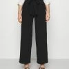 Anna Field Belted Wide Leg Trousers - Pantalones - Black, Mujer -Anna Field Ventas 2022 05a566a31faa432ba452c4db3faa68a4
