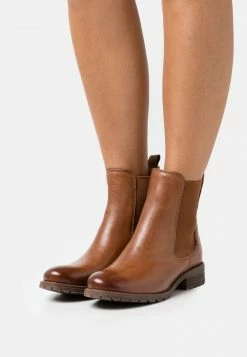 Anna Field LEATHER - Botines - Cognac, Mujer
