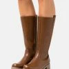 Anna Field Botas - Cognac, Mujer