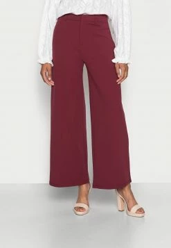 Anna Field Flared Leg Business Trousers - Pantalones - Dark Red, Mujer
