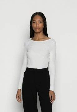 Anna Field BOATNECK JUMPER - Jersey De Punto - White, Mujer