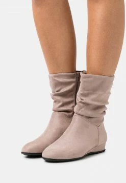 Anna Field Botines De Cuña - Taupe, Mujer