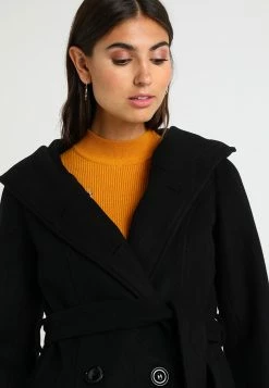 Anna Field DOUBLE BREASTED COAT WITH HOOD - Abrigo Clásico - Black, Mujer -Anna Field Ventas 2022 1368dcaad823495797ed6a2bcf48e1b0