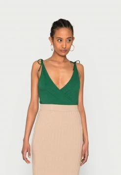 Anna Field Top - Dark Green, Mujer