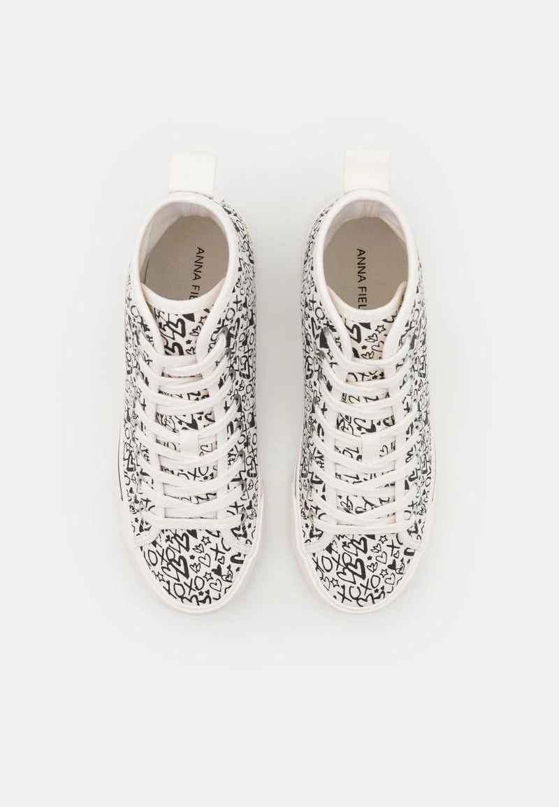 Anna Field LOVE - Zapatillas Altas - Black/white, Mujer 8 Anna Field LOVE - Zapatillas Altas - Black/white, Mujer - Imagen 6