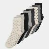 Anna Field HEART ANKLE 8 PACK - Calcetines - Black/grey, Mujer