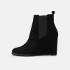 Anna Field LEATHER WINTER BOOT - Wedge Ankle Boots - Botines De Tacón - Black, Mujer -Anna Field Ventas 2022 19c10b30333c4b2b9da1e3bbbe7642b0