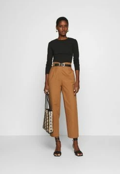 Anna Field 2 PACK - Camiseta De Manga Larga - White/black, Mujer