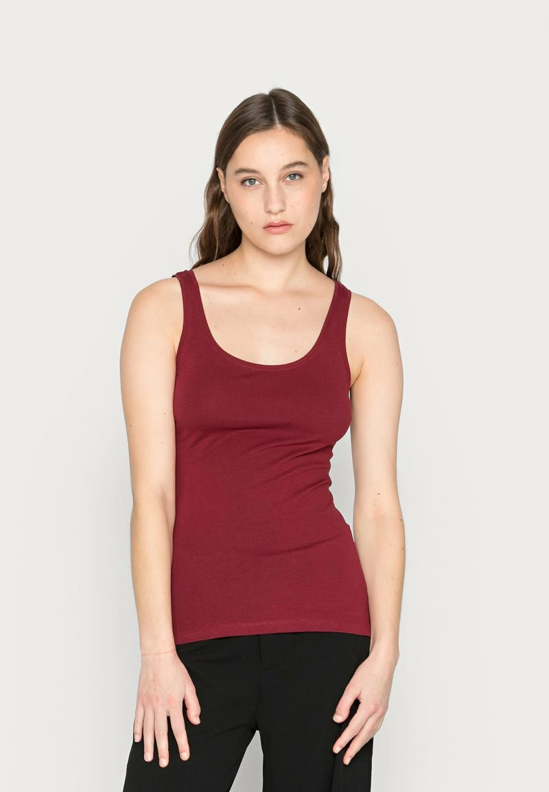 Anna Field BASIC TANK 3er Pack - Top - Black/white/dark Red, Mujer 4 Anna Field BASIC TANK 3er Pack - Top - Black/white/dark Red, Mujer - Imagen 2