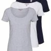 Anna Field 3 PACK - Camiseta Básica - White/navy/light Grey Melange, Mujer 1 Anna Field 3 PACK - Camiseta Básica - White/navy/light Grey Melange, Mujer -Anna Field Ventas 2022 21e808f610d143f2bd39a0e5f767f13d