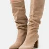 Anna Field LEATHER - Botas De Tacón - Beige, Mujer -Anna Field Ventas 2022 21ef302b23a44ac09a5c7db881e9879a