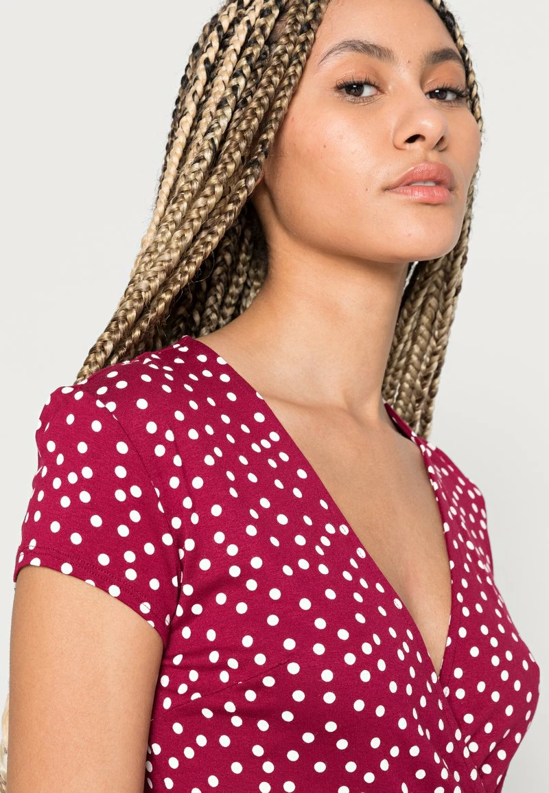 Anna Field Vestido Ligero - Dark Red/white, Mujer 7 Anna Field Vestido Ligero - Dark Red/white, Mujer - Imagen 5