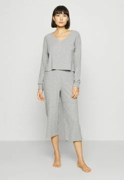 Anna Field Pijama - Mottled Light Grey, Mujer
