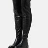 Anna Field COMFORT - Botas Mosqueteras - Black, Mujer