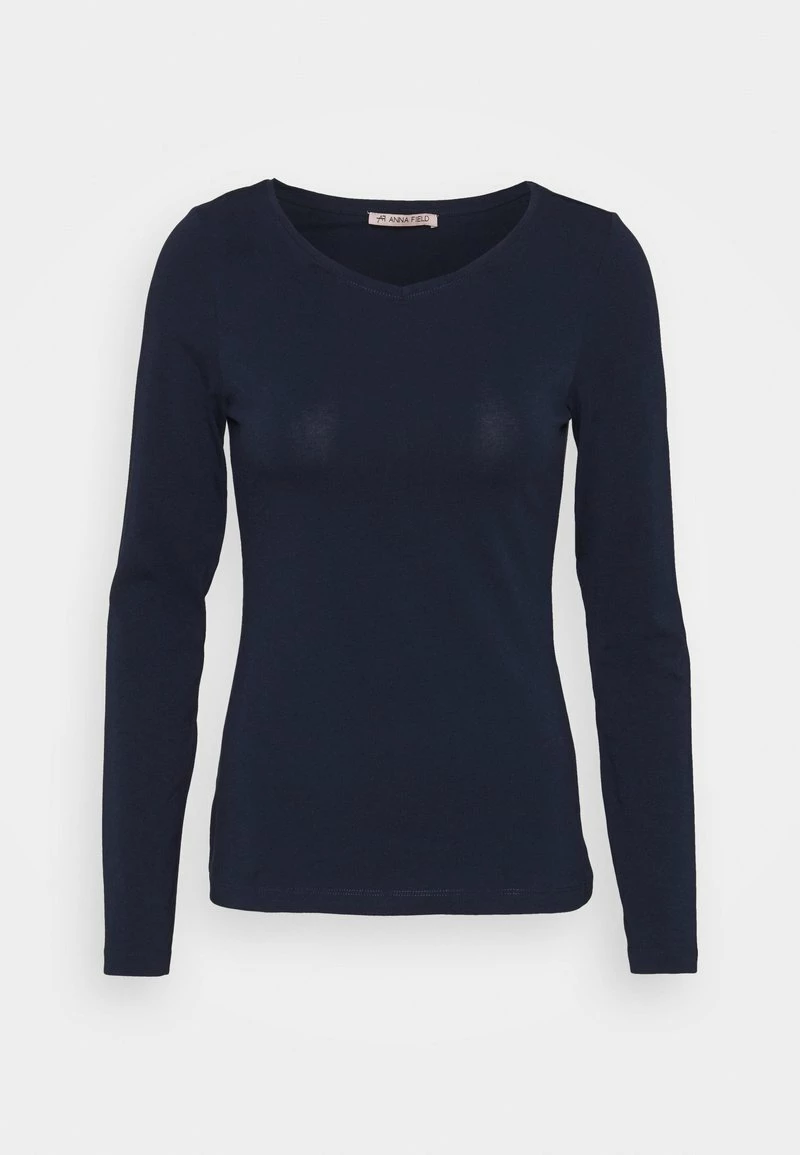 Anna Field 2 PACK - Camiseta De Manga Larga - Dark Blue/mottled Light Grey, Mujer 4 Anna Field 2 PACK - Camiseta De Manga Larga - Dark Blue/mottled Light Grey, Mujer - Imagen 2