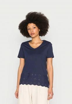 Anna Field Camiseta Básica - Dark Blue, Mujer