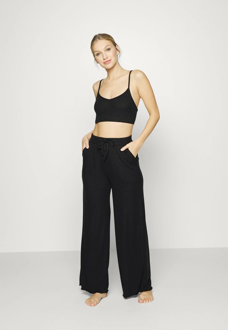 Anna Field 3 PIECE COSY RIB SET - Pijama - Black, Mujer 7 Anna Field 3 PIECE COSY RIB SET - Pijama - Black, Mujer - Imagen 5