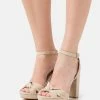 Anna Field LEATHER - Sandalias De Tacón - Beige, Mujer -Anna Field Ventas 2022 2e77f483a8494462b37d44b4fd492e39