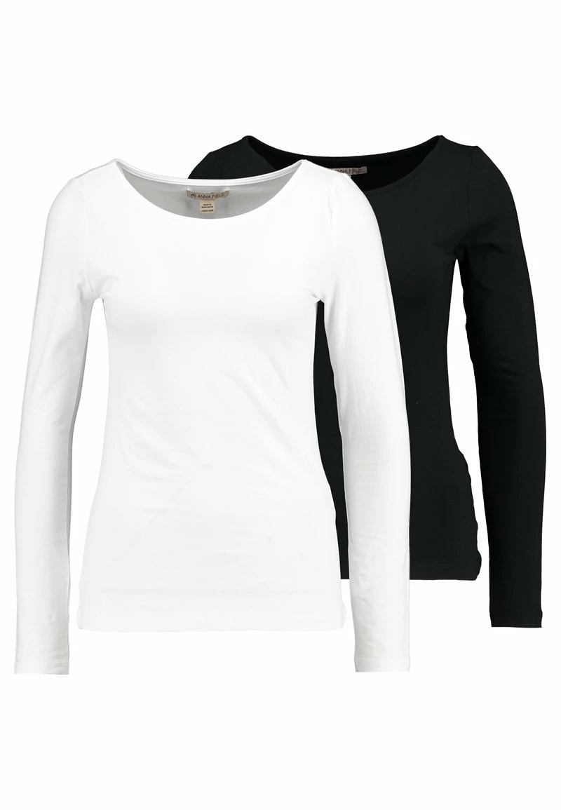 Anna Field 2 PACK - Camiseta De Manga Larga - Black/white, Mujer 3 Anna Field 2 PACK - Camiseta De Manga Larga - Black/white, Mujer