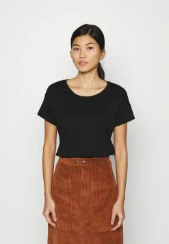 Anna Field Camiseta Básica - Black, Mujer