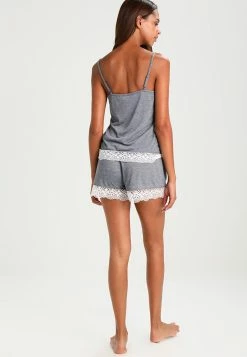 Anna Field SARAH SHORT PJ SET WITH CROCHET LACE - Pijama - Off-white/dark Blue, Mujer -Anna Field Ventas 2022 33d0e936af774883bb2b5a180610a668