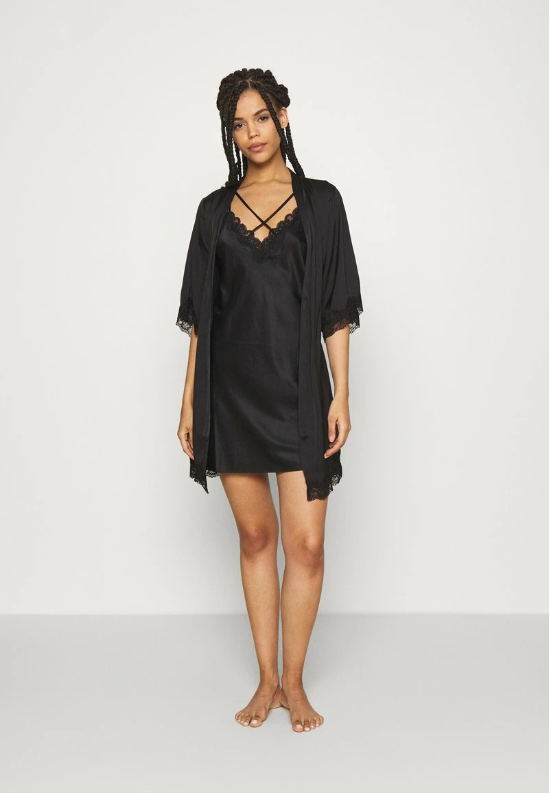 Anna Field ARIANA SATIN KIMONO - Albornoz - Black, Mujer 4 Anna Field ARIANA SATIN KIMONO - Albornoz - Black, Mujer - Imagen 2