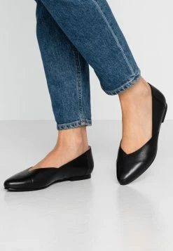 Anna Field LEATHER BALLERINAS - Bailarinas - Black, Mujer