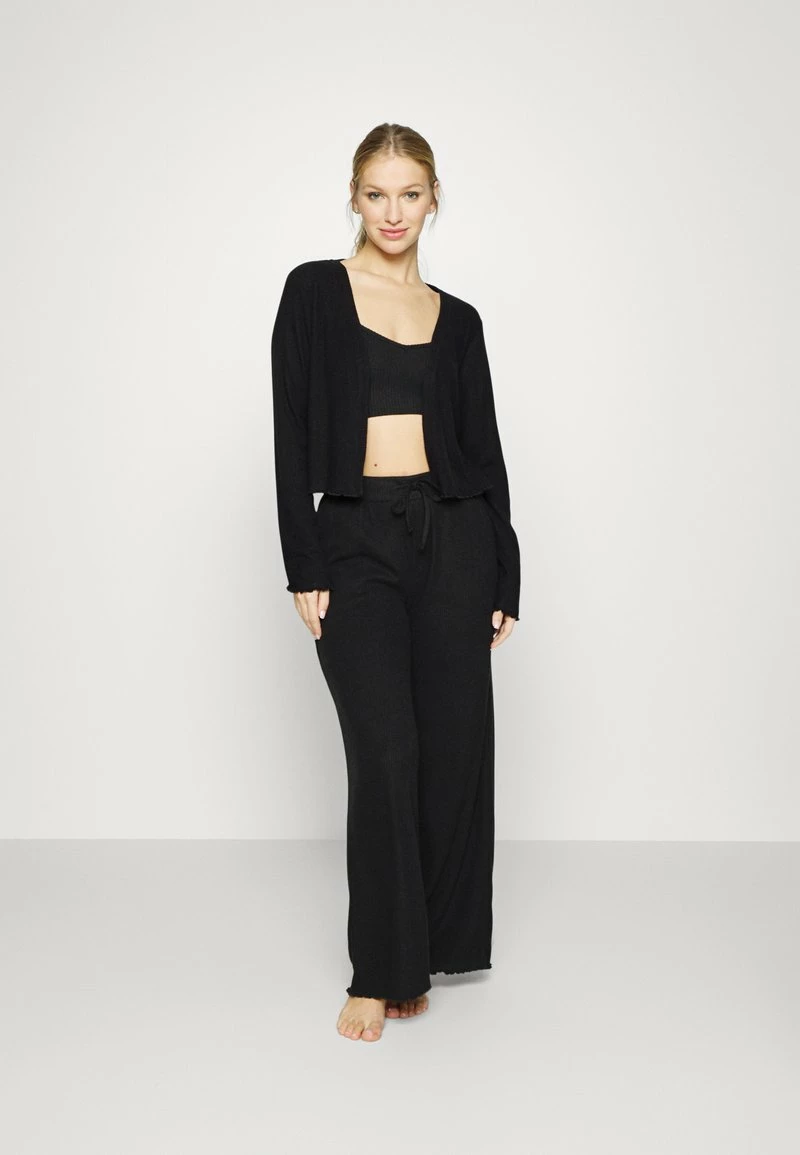 Anna Field 3 PIECE COSY RIB SET - Pijama - Black, Mujer 5 Anna Field 3 PIECE COSY RIB SET - Pijama - Black, Mujer - Imagen 3