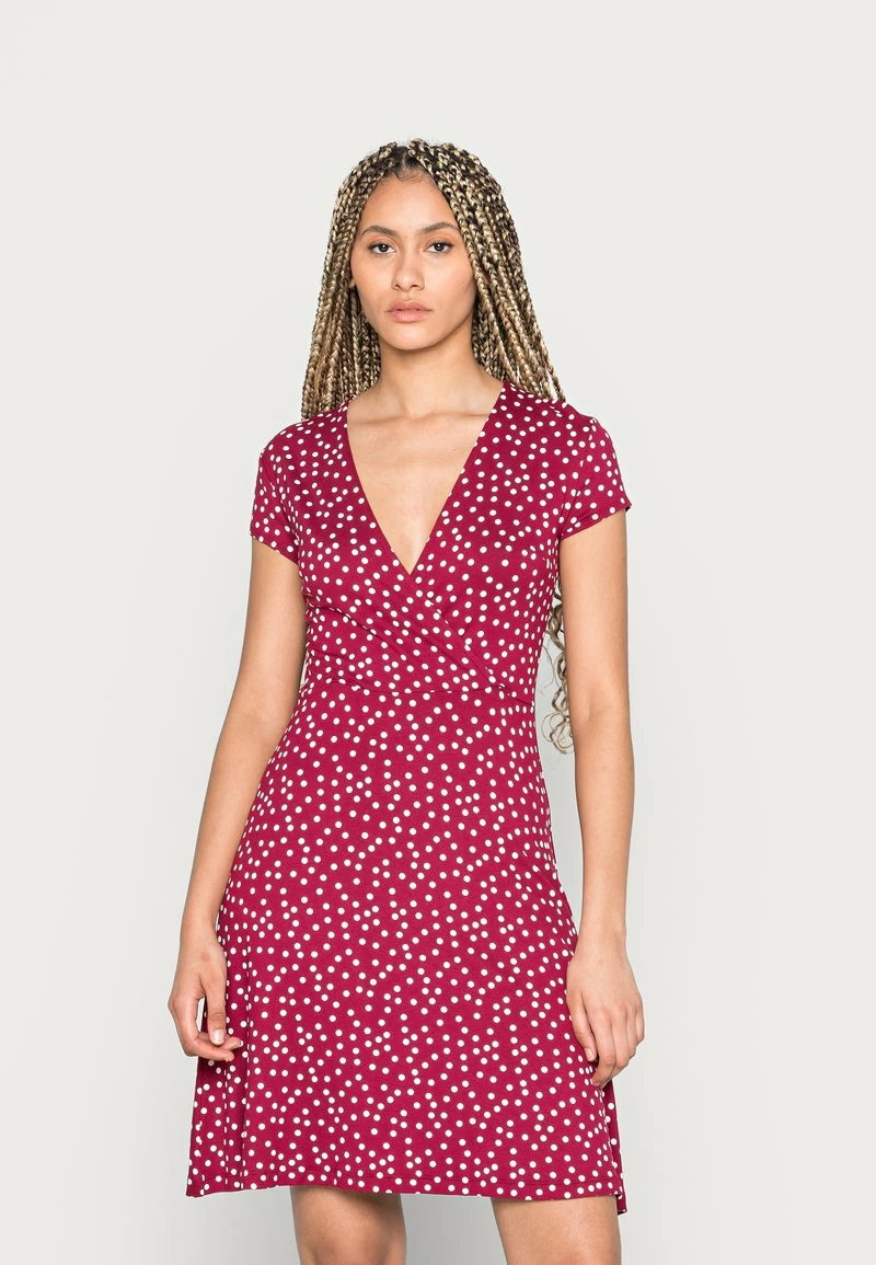 Anna Field Vestido Ligero - Dark Red/white, Mujer 3 Anna Field Vestido Ligero - Dark Red/white, Mujer