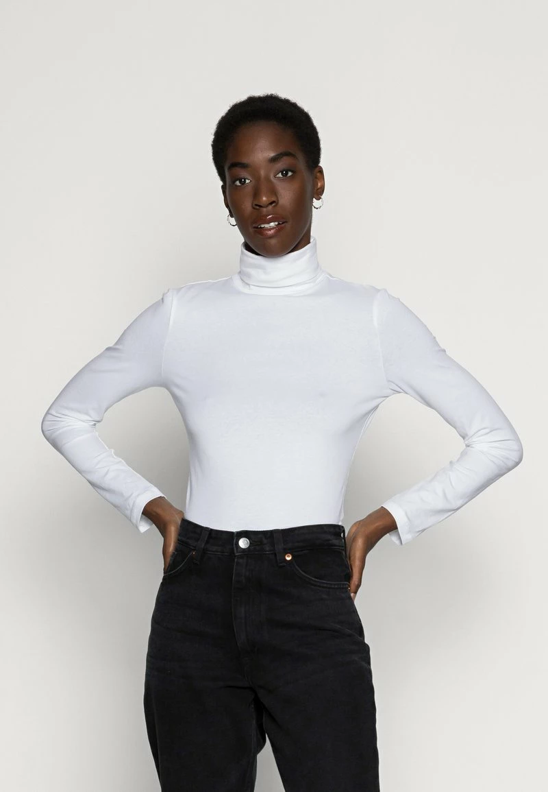 Anna Field BASIC ROLL NECK LONG SLEEVES TOP - Camiseta De Manga Larga - White, Mujer 3 Anna Field BASIC ROLL NECK LONG SLEEVES TOP - Camiseta De Manga Larga - White, Mujer