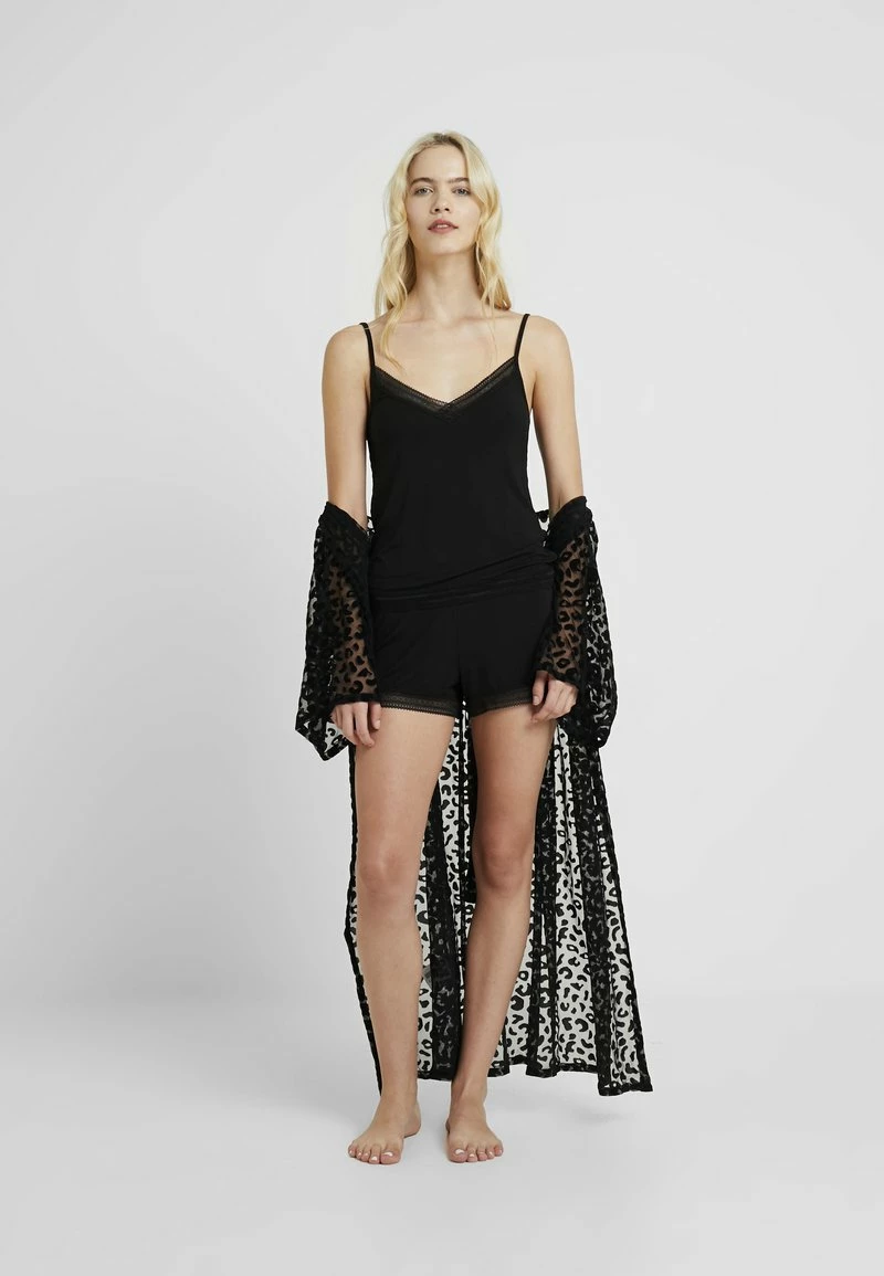 Anna Field CLAIRE FAGOTTING SHORT SET - Pijama - Black, Mujer 4 Anna Field CLAIRE FAGOTTING SHORT SET - Pijama - Black, Mujer - Imagen 2