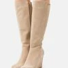 Anna Field LEATHER - Botas De Cuña - Beige, Mujer -Anna Field Ventas 2022 4002c1c6642e4ae382b206acdb761c4c