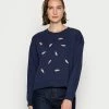 Anna Field Embroidered Sweatshirt Regular Fit - Sudadera - Dark Blue, Mujer -Anna Field Ventas 2022 40489cff90ae4ae1bdc97ce3231623b0