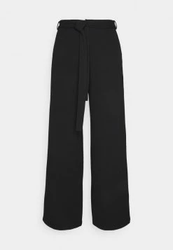 Anna Field Belted Wide Leg Trousers - Pantalones - Black, Mujer -Anna Field Ventas 2022 405479ac3d6f4c91b8ec6e45a90460a3