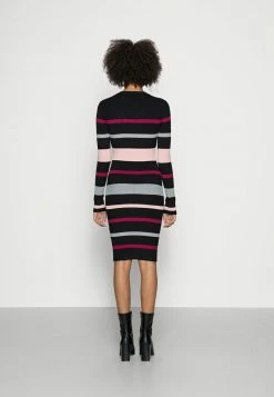 Anna Field REGULAR FIT STRIPES DRESS - Vestido De Punto - Black/red/pink, Mujer -Anna Field Ventas 2022 40b28949abdb447385866627a149b3b3