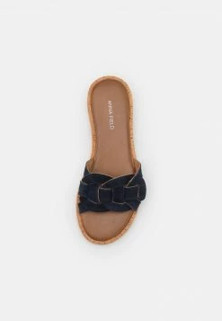 Anna Field LEATHER - Sandalias Planas - Dark Blue, Mujer -Anna Field Ventas 2022 4af39ecb99bc4f6b8acd2877332815d1