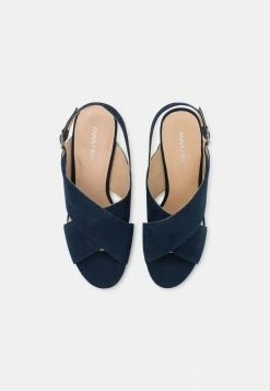 Anna Field LEATHER - Sandalias De Tacón - Dark Blue, Mujer -Anna Field Ventas 2022 4bb7b0c03df540e2b39ac92b1d9cc117