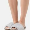 Anna Field Pantuflas - Light Grey, Mujer