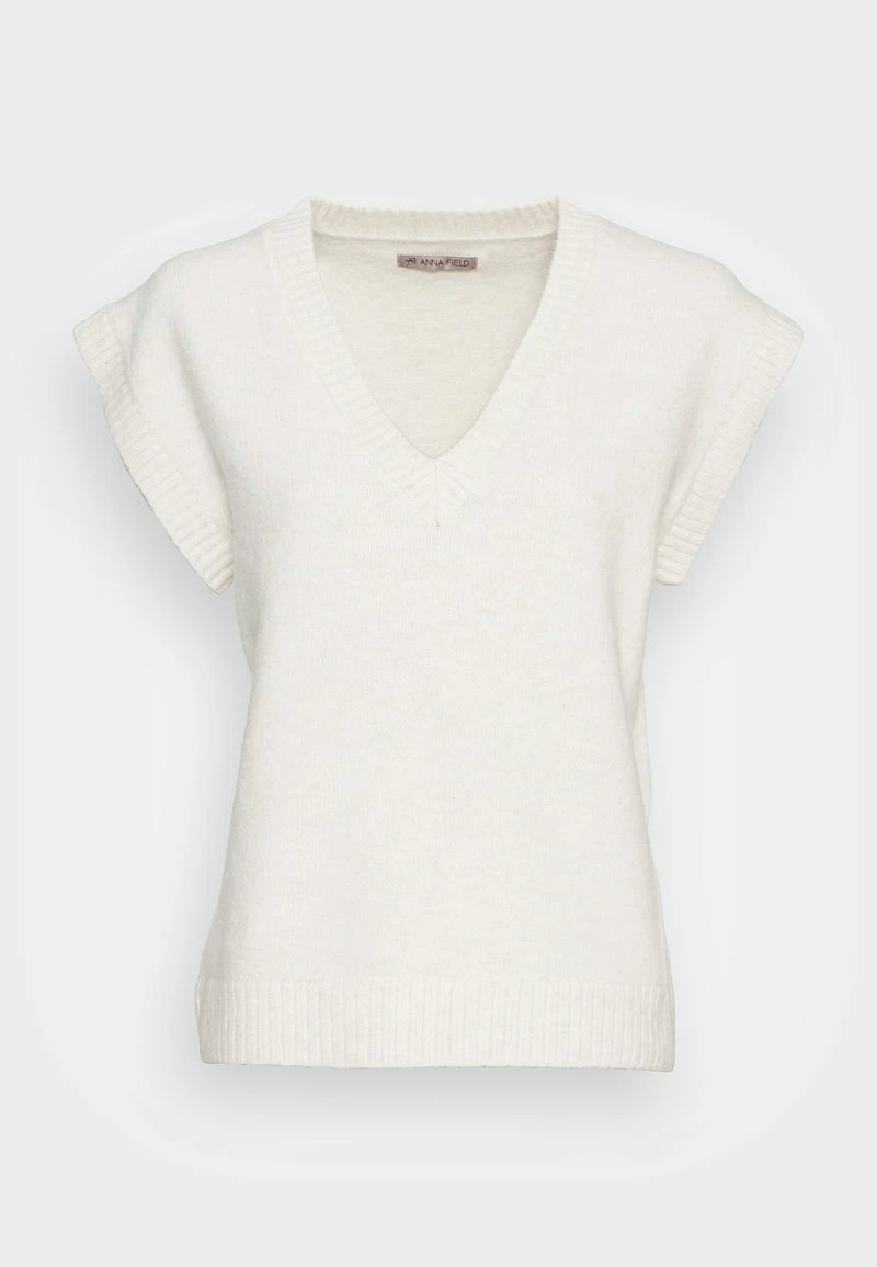 Anna Field V NECK VEST - Jersey De Punto - Beige, Mujer 6 Anna Field V NECK VEST - Jersey De Punto - Beige, Mujer - Imagen 4