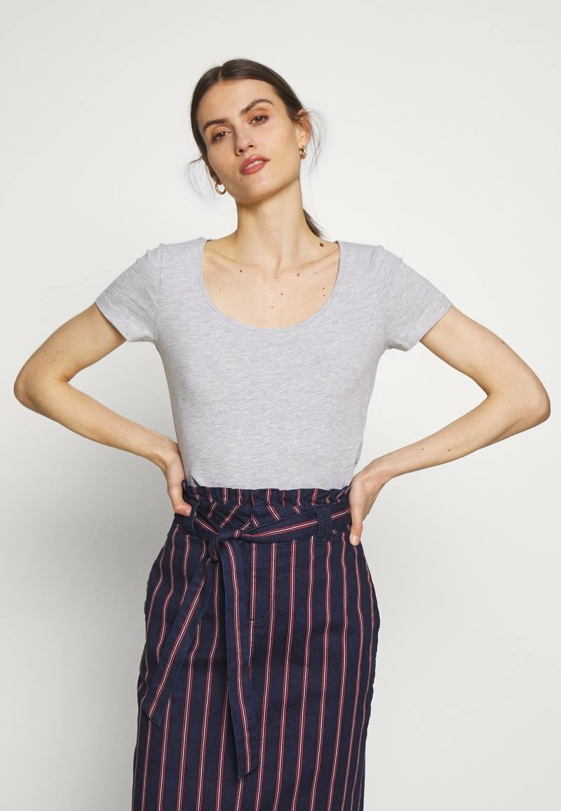 Anna Field 3 PACK - Camiseta Básica - White/navy/light Grey Melange, Mujer 5 Anna Field 3 PACK - Camiseta Básica - White/navy/light Grey Melange, Mujer - Imagen 3