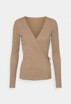 Anna Field Camiseta De Manga Larga - Mottled Beige, Mujer