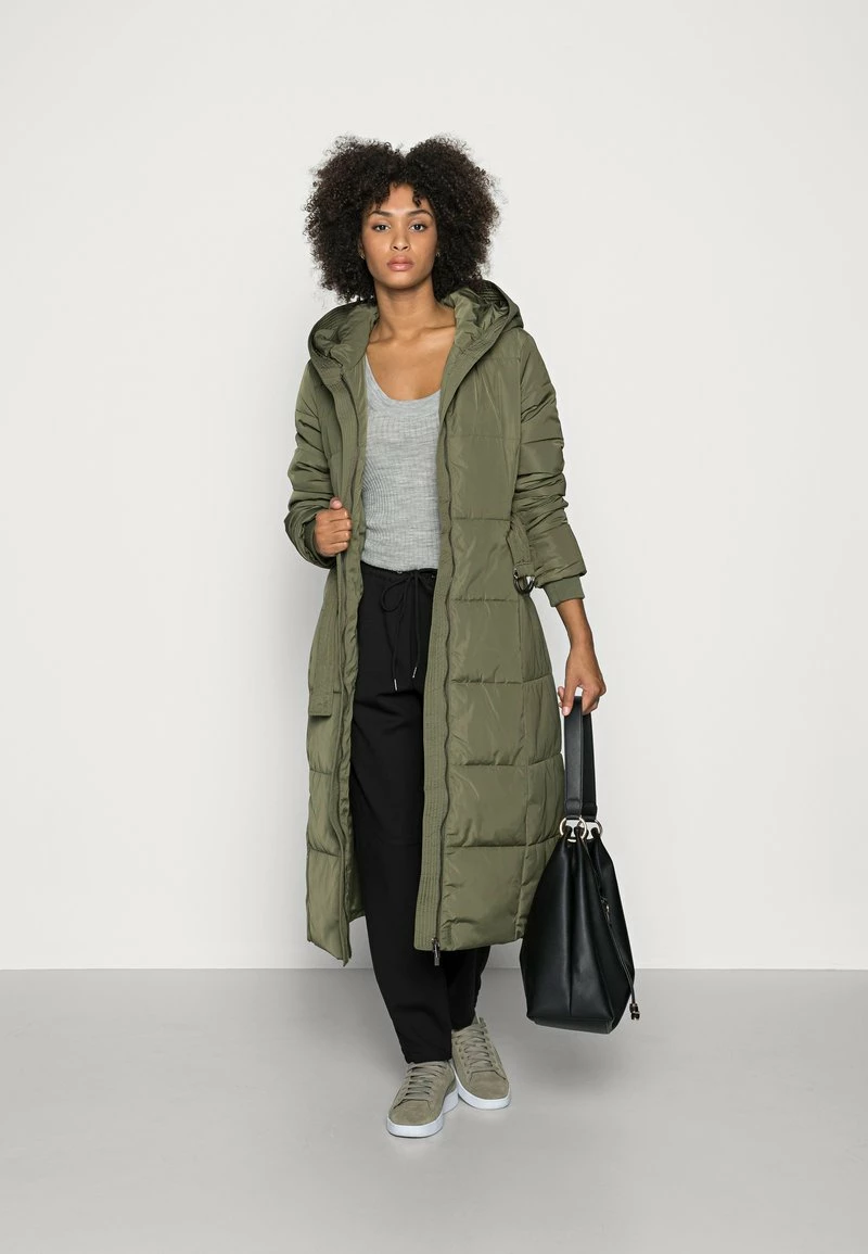 Anna Field LONG COAT WITH HOOD - Abrigo De Invierno - Khaki, Mujer 4 Anna Field LONG COAT WITH HOOD - Abrigo De Invierno - Khaki, Mujer - Imagen 2