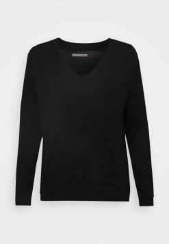 Anna Field BASIC- SOFT V-NECK - Jersey De Punto - Black, Mujer -Anna Field Ventas 2022 546fada4772042ee9d050e2e14958186