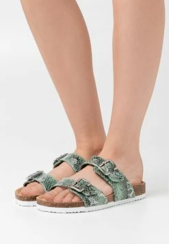 Anna Field Pantuflas - Mint, Mujer