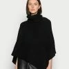 Anna Field Poncho - Black, Mujer