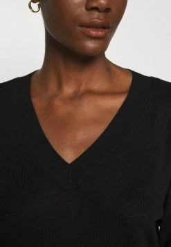 Anna Field BASIC- SOFT V-NECK - Jersey De Punto - Black, Mujer -Anna Field Ventas 2022 5684091f07774c97bdf88d0870d813b8