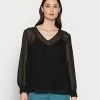 Anna Field V Neck Blouse - Blusa - Black, Mujer -Anna Field Ventas 2022 5b48b42d80fe4473b6d7ef9b71e07d15