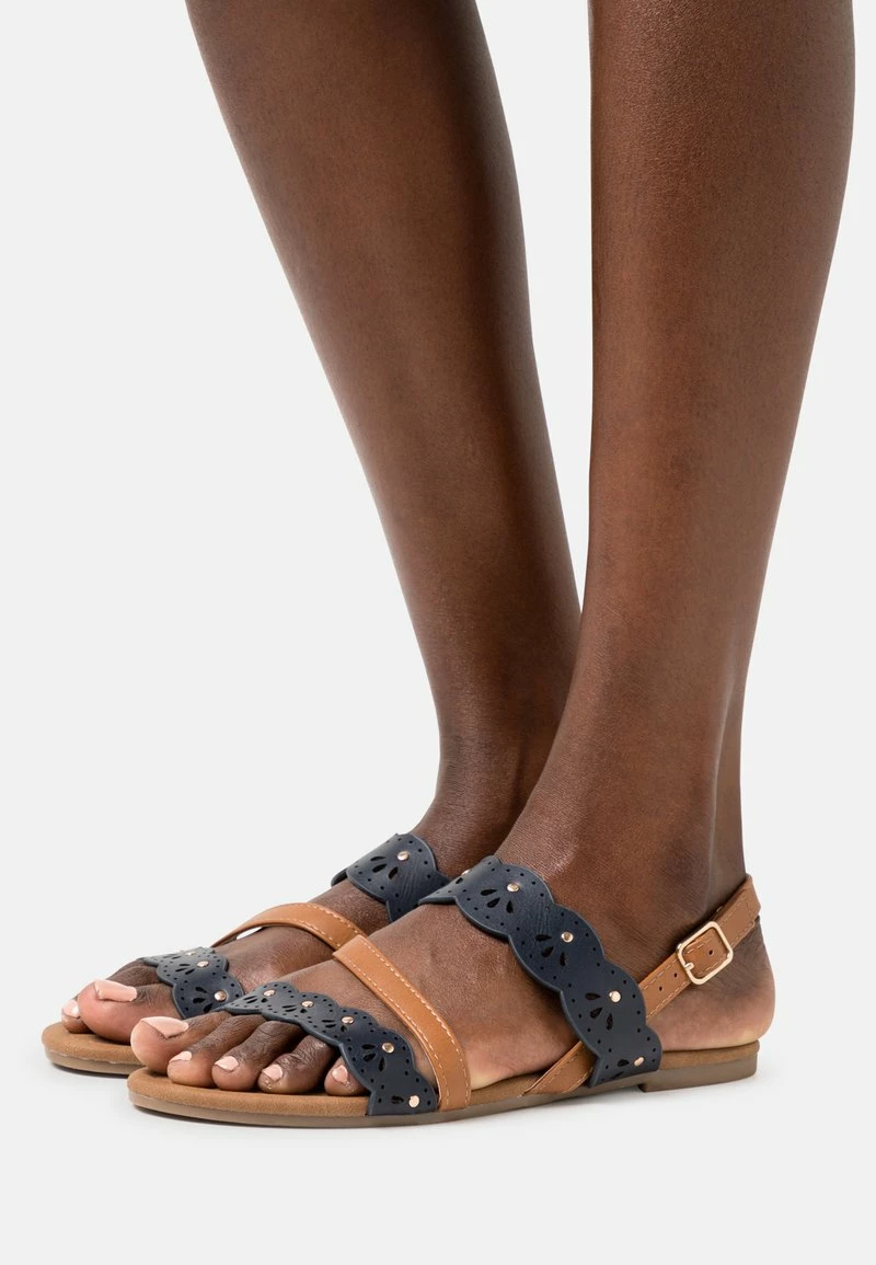 Anna Field Sandalias - Dark Blue/cognac, Mujer 3 Anna Field Sandalias - Dark Blue/cognac, Mujer