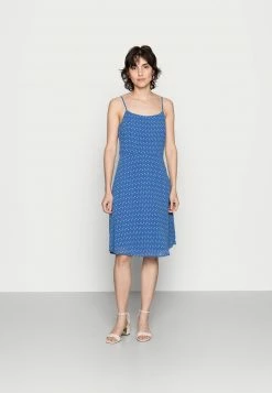 Anna Field STRAPPA FIT AND FLARE - Vestido Informal - Blue, White, Mujer